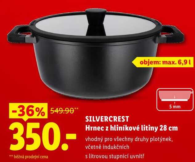 SILVERCREST Hrnec z hliníkové litiny 28 cm