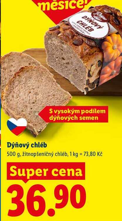 Dýňový chléb, 500 g