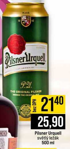 Pilsner Urquell světlý ležák 500 ml 