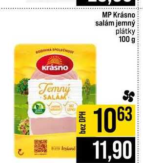 MP Krásno salám jemný plátky 100 g 