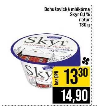 Bohušovická mlékárna Skyr 0,1% natur 130 g 