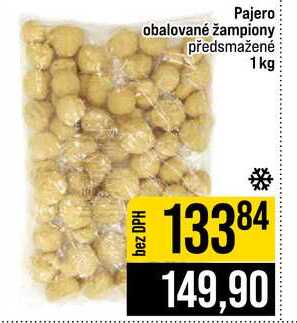 Pajero obalované žampiony předsmažené 1kg