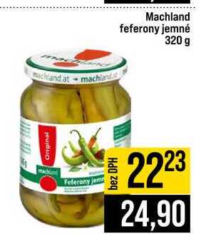 Machland feferony jemné 320 g