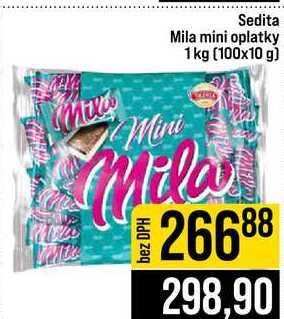 Sedita Mila mini oplatky 1 kg (100x10 g)