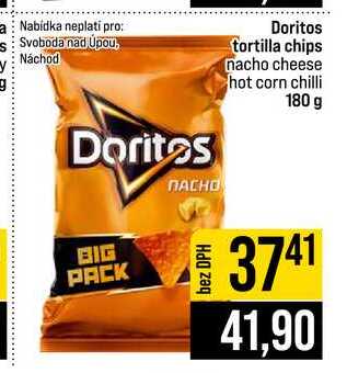 Doritos tortilla chips nacho cheese hot corn chilli 180 g 