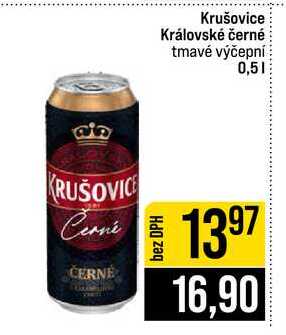 Krušovice Královské černé tmavé výčepní 0,5l
