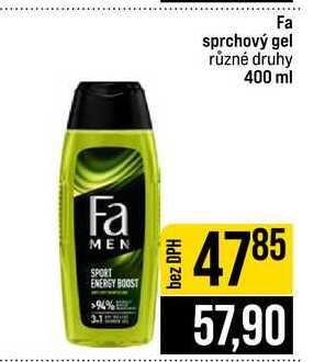 Fa sprchový gel různé druhy 400 ml