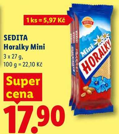 SEDITA Horalky Mini, 3x 27 g