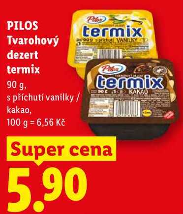 PILOS Tvarohový dezert termix, 90 g