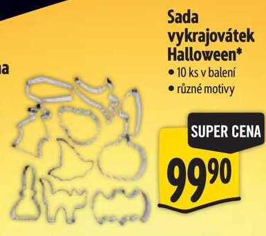 Sada vykrajovátek Halloween, 10 ks*