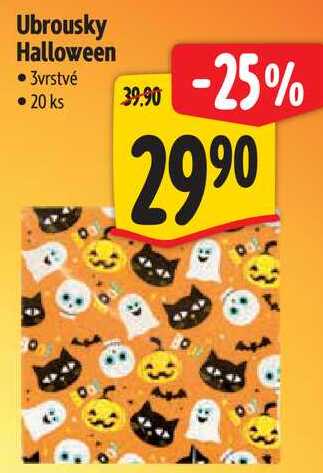 Ubrousky Halloween, 20 ks