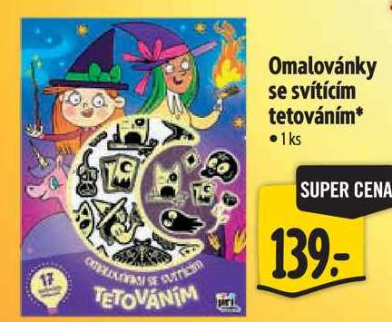 Omalovánky se svítícím tetováním*