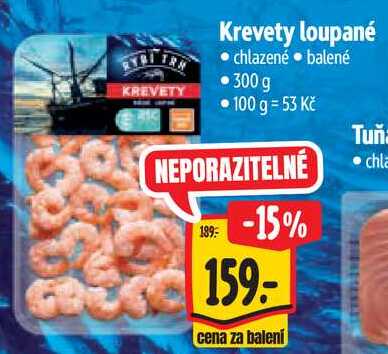 Krevety loupané, 300 g