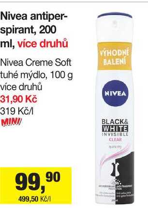Nivea antiperspirant, 200 ml