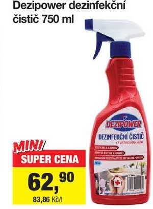 Dezipower dezinfekční čistič 750 ml