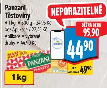 Panzani Těstoviny, 1 kg