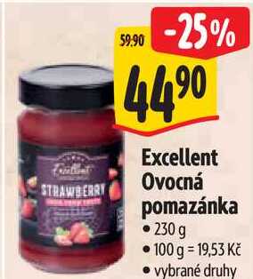 Excellent Ovocná pomazánka, 230 g