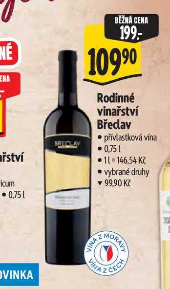   Rodinné vinařství Břeclav  0,75 l