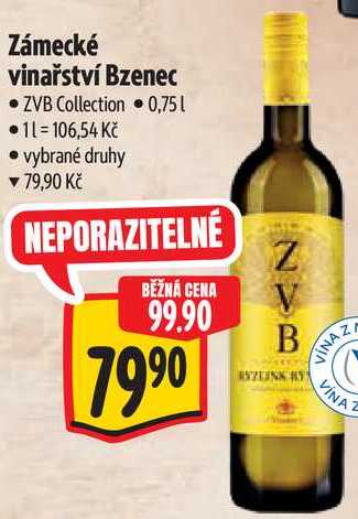Zámecké vinařství Bzenec ZVB Collection, 0,75 l