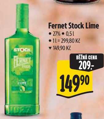 Fernet Stock Lime, 0,5 l