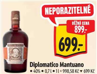Diplomatico Mantuano, 0,7 l