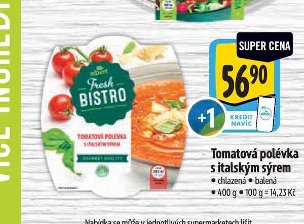  Tomatová polévka s italským sýrem  400 g