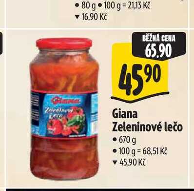 Giana Zeleninové lečo 670 g