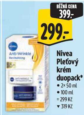 Nivea Pleťový krém duopack, 2x 50 ml