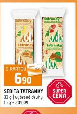 SEDITA TATRANKY 33 g vybrané druhy 