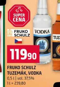 FRUKO SCHULZ TUZEMÁK, VODKA 0,5l vol. 37,5%