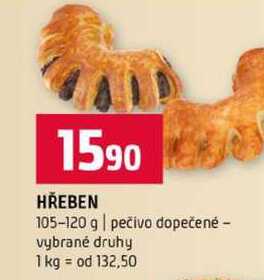 HŘEBEN 105-120 g pečivo dopečené vybrané druhy