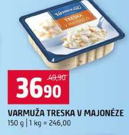 VARMUŽA TRESKA V MAJONÉZE 150 g