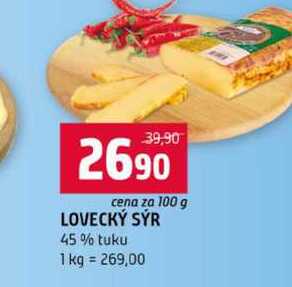 LOVECKÝ SÝR 45% tuku 100g