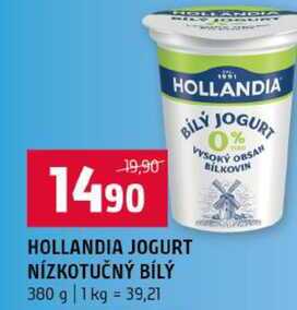HOLLANDIA JOGURT NÍZKOTUČNÝ BÍLÝ 380 g