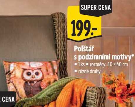 Polštář s podzimními motivy*