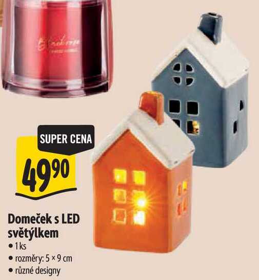 Domeček s LED světýlkem