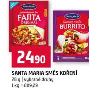 SANTA MARIA SMĚS KOŘENÍ 28 g vybrané druhy 