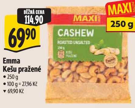 Emma Kešu pražené, 250 g