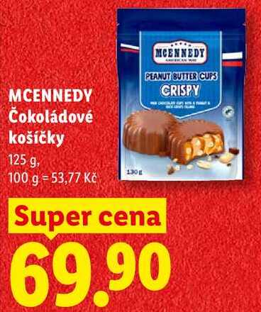 MCENNEDY Čokoládové košíčky, 125 g