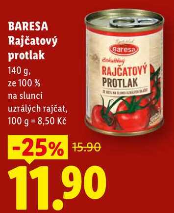 BARESA Rajčatový protlak, 140 g