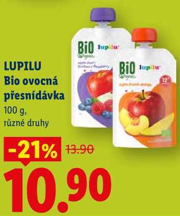 LUPILU Bio ovocná přesnídávka, 100 g