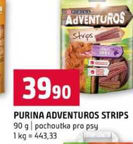 PURINA ADVENTUROS STRIPS 90 g pochoutka pro psy