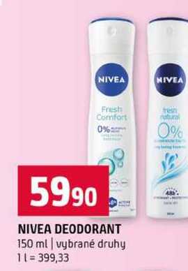 NIVEA DEODORANT 150 ml vybrané druhy
