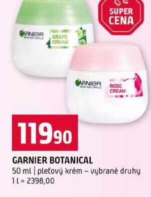 GARNIER BOTANICAL 50 ml pleťový krém vybrané druhy