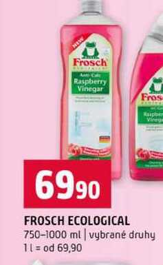 FROSCH ECOLOGICAL 750-1000 ml vybrané druhy