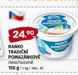 RANKO TRADIČNÍ POMAZÁNKOVÉ neochucené 150 g