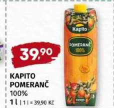 KAPITO POMERANČ 100% 1l