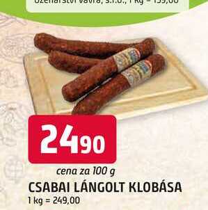 CSABAI LÁNGOLT KLOBÁSA 100g