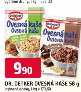 DR. OETKER OVESNÁ KAŠE 58 g
