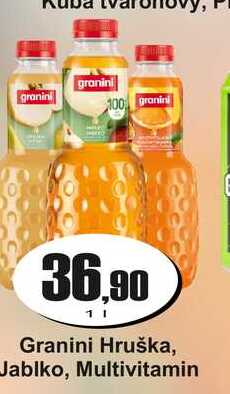 Granini Hruška, Jablko, Multivitamin 1 L